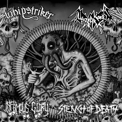 Whipstriker / Nuclear Fröst / Infamous Glory / Stench of Death - 4 Way Split (Vinyl)