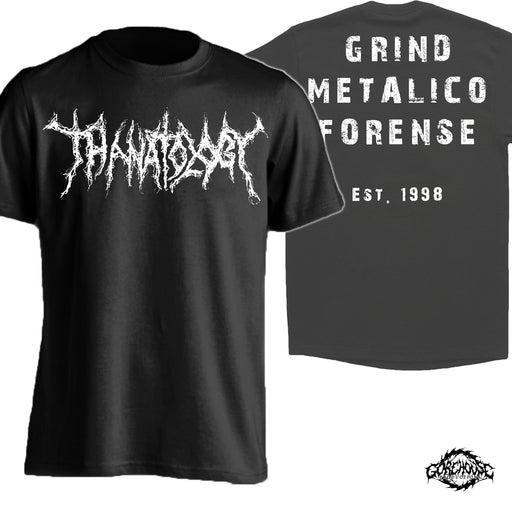 Thanatology - Logo / White (T-Shirt)